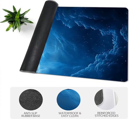 Gaming Mauspad XXL 1600x800x3mm, Himmel Anti-Rutsch Mousepad XXL, Landschaft groß Schreibtischunterlage, Waschbares rutschfeste Gummibasis, Mauspad mit Nähten an Den Kanten für PC, Maus LJ-2048 Bild 4