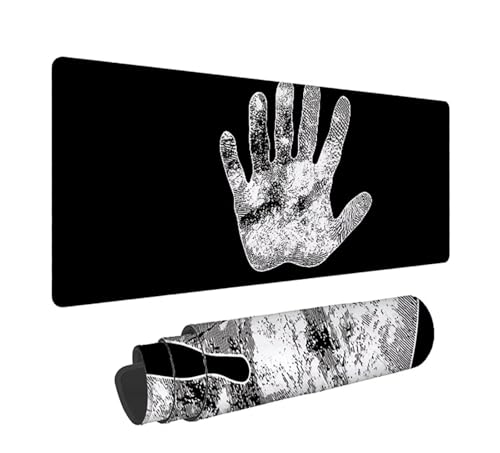 Gaming Mauspad XXL 1600x800x3mm, Einfach Anti-Rutsch Mousepad XXL, Schwarz groß Schreibtischunterlage, Waschbares rutschfeste Gummibasis, Mauspad mit Nähten an Den Kanten für PC, Maus LJ-2624 Bild 1