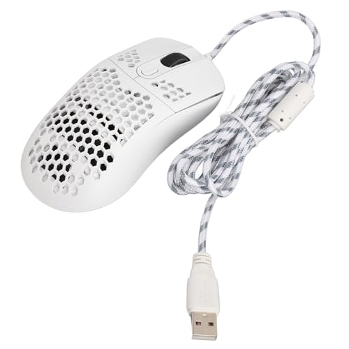 RGB-Gaming-Maus mit Makroprogrammierung, 6 Einstellbare DPI Bis zu 8000, 6 RGB-Beleuchtungsmodi, Programmierbare Tasten mit 20 Millionen Klicks, Ergonomisches Design für (White) Bild 5
