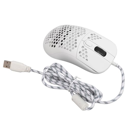 RGB-Gaming-Maus mit Makroprogrammierung, 6 Einstellbare DPI Bis zu 8000, 6 RGB-Beleuchtungsmodi, Programmierbare Tasten mit 20 Millionen Klicks, Ergonomisches Design für (White) Bild 6