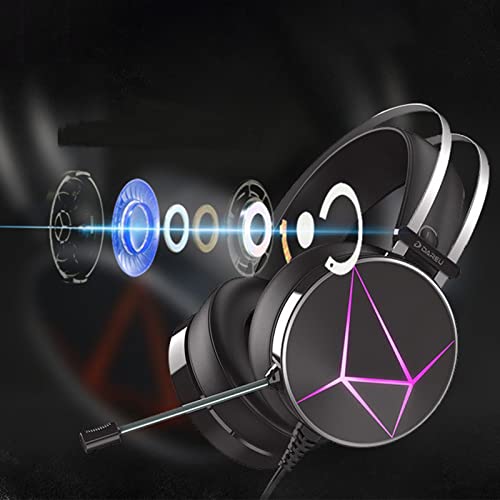 Gaming-Headset mit Mikrofon, Spielkopfhörer mit 7.1 Surround-Sound-Kopfhörer Bild 3
