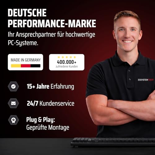SYSTEMTREFF Basic Gaming Komplett PC Set Intel Core Ultra 5 225 6x3.3GHz | Nvidia RTX 3050 6GB | 512GB M.2 NVMe | 16GB DDR5 RAM | Windows 11 | 27 TFT Monitor | Desktop Paket Computer für Gamer Bild 6