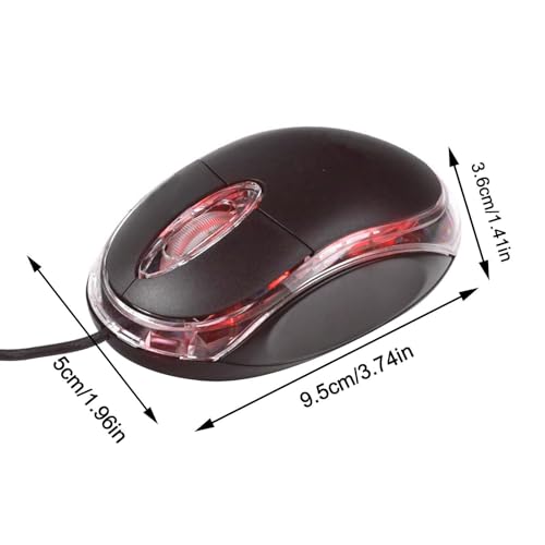 Mechanische Gaming-Maus – programmierbares Computerzubehör, ergonomisches professionelles Gerät, kabelgebundene Maus für Laptop | Präzisions-Scrollwerkzeug für ein Erlebnis Bild 5