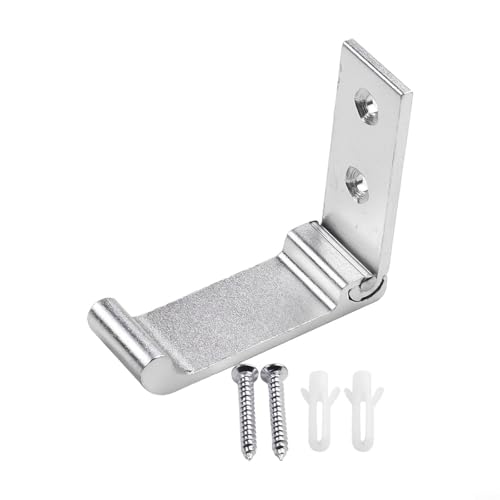 Faltbarer Kopfhörerständer aus Aluminium, Wandhalterung, Hakenhalter für Gaming-Headsets, platzsparender Schreibtisch-Organizer mit weichen Pads, Installation für Büro (schwarz) Bild 5