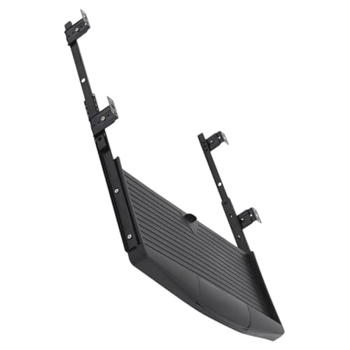 Verstellbares Tastatur- und Maus-Tablett, 35 mm breite Schiene, ergonomischer schwarzer Schreibtisch für Büro, effiziente Arbeitsplatzlösung für Gaming und Arbeiten Bild 1