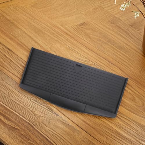 Verstellbares Tastatur- und Maus-Tablett, 35 mm breite Schiene, ergonomischer schwarzer Schreibtisch für Büro, effiziente Arbeitsplatzlösung für Gaming und Arbeiten Bild 5
