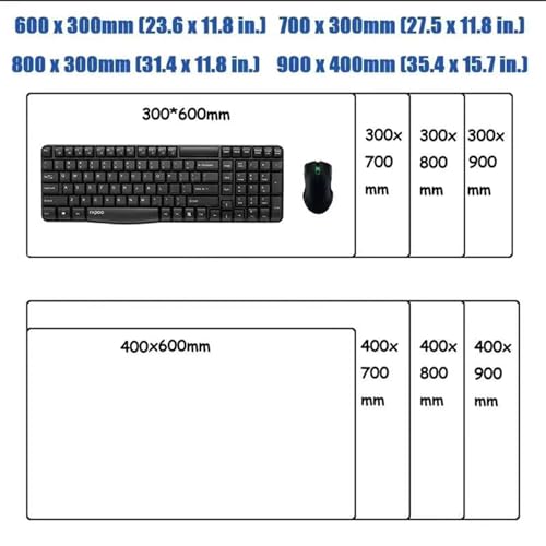 Mauspad, Landschaftsmotiv mit roten Bergen, vernähten Kanten und Rutschfester Unterseite – ideal als Maus- Tastaturpad for Homeoffice Gaming(700x300x2mm) Bild 6