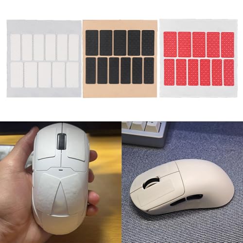 Silikon-Maus-Aufkleber, rutschfest, schweißfest, für Gaming und lange Arbeitszeiten, Tastatur, Silikon-Griffband, 11 Stück Bild 4
