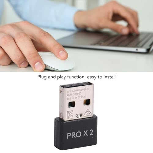 Garsent USB-Dongle-Mausempfänger, Ersatz-Funkadapter für Gaming-Mäuse, 2-kHz-Abtastrate, USB-Empfänger für G PRO X Superlight 2 Bild 3