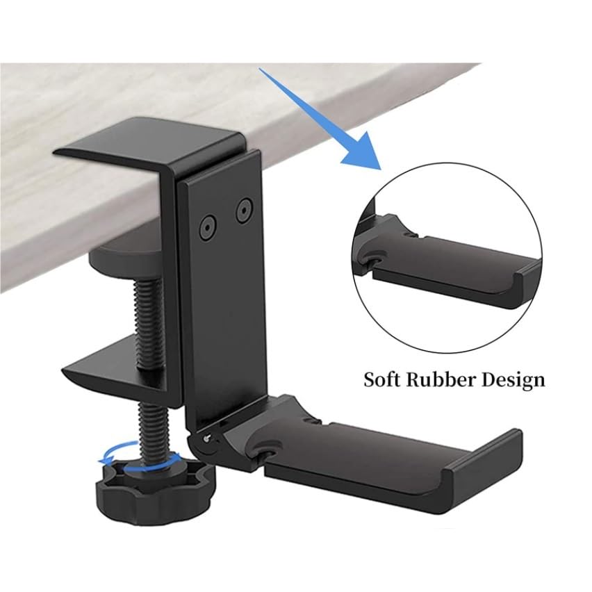 Kopfhörerständer – verstellbarer PC-Headset-Aufhänger mit Armklemme für Schreibtisch-Organisation, langlebiges Design für Gaming, Büro und Home Entertainment Bild 6