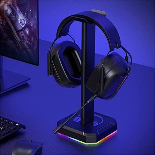 Gaming-Kopfhörerständer, Aluminiumlegierung, Universal-Aufhänger mit LED-Lichtstreifen, Schreibtischzubehör für Kopfhörer, kompatibel mit den meisten Headsets Bild 4