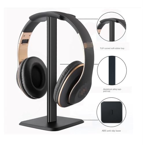 Kopfhörer-Ständer, Display-Halterung für platzsparend, ergonomisches Design, stabile Konstruktion für Kopfhörer und Gaming-Headsets, idealer Schreibtisch-Organizer Bild 4