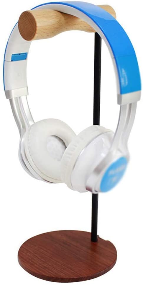 Kopfhörerhalter, Holz und Metall, Headset-Ständer, tragbare Halterung, Display-Regal für Kopfhörer und Gaming-Headsets, kreatives Design Bild 4