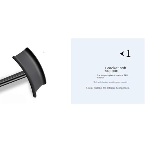 Kopfhörerständer, Gaming-Headset-Display-Rack, Aufhänger für Kopfband, Over-Ear-Kopfhörer-Halter, Schreibtisch-Organizer für Gaming-Setup, platzsparende Aufbewahrungslösung Bild 3