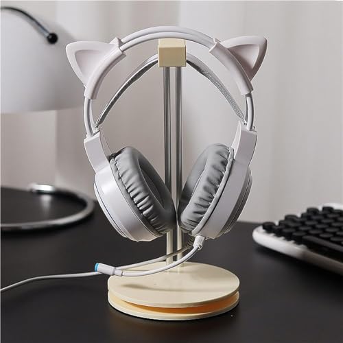Kopfhörerständer – Aluminiumlegierung und ABS-Schreibtischständer für Over-Ear-PC-Headsets, platzsparende Aufbewahrung für Gaming und Heimbüro-Setup Bild 6