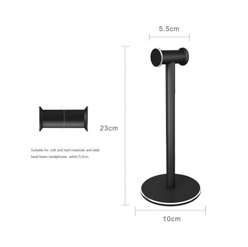 Kopfhörerständer, abnehmbare Metallhalterung mit Silikon-Pad, stabiler Headset-Halter für Gaming und Büro, verstellbares Design, universelle Kompatibilität Bild 2