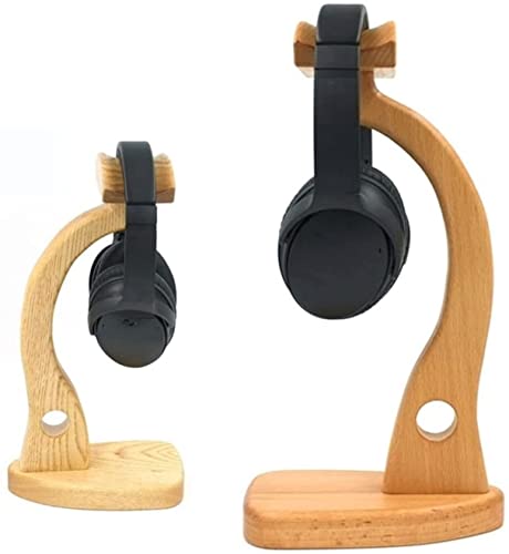 Kopfhörerständer, Headset-Halter aus Holz, kreative Display-Halterung, platzsparendes Design für Kopfhörer, ideal für Zuhause oder Büro, robust und stilvoll Bild 2