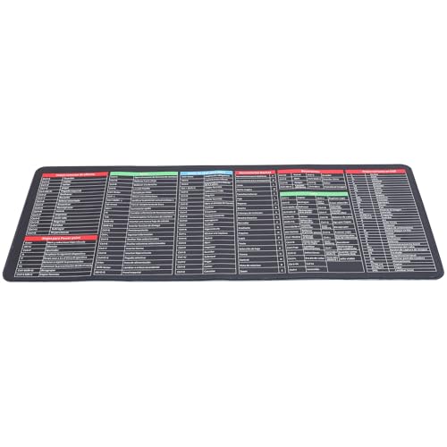 BETOOKY Multifunktionale mit Rutschfester Unterseite Schreibtischunterlage aus Gummi und Stoff 300x800x3mm als Maus und Tastaturpad für Büro und Gaming Bild 1
