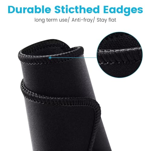 Mauspad mit blauen geometrischen Streifen, genähten Kanten und Rutschfester Unterseite for Tastatur, Maus Homeoffice, Gaming Arbeit(900x400x3mm) Bild 3