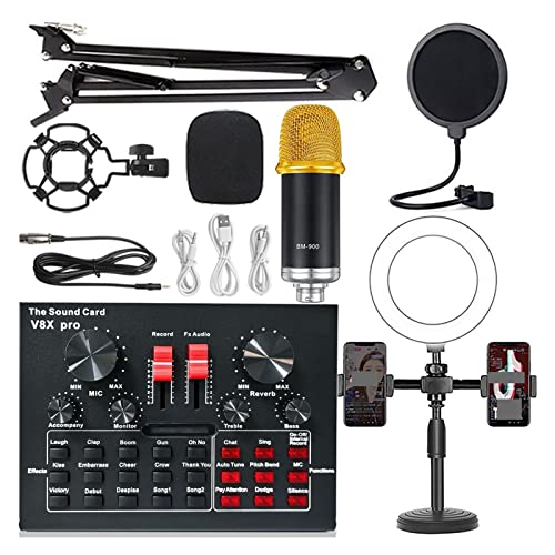 Professioneller Audio-Mixer, USB-Soundkarte, externes Headset-Mikrofon für Webcast, Live-Übertragung und Gaming, V8xpro kompatibler Adapter Bild 2