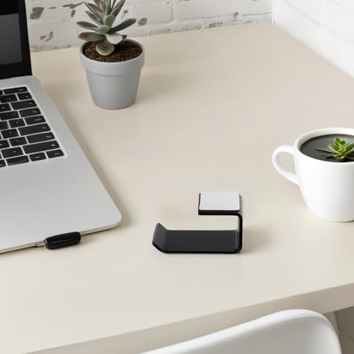 ABOOFAN U-förmiger Headset Ständer aus Acryl Schwarz Zuverlässige und Platzsparende Kopfhörerhalterung für Gaming und Büro Bild 4