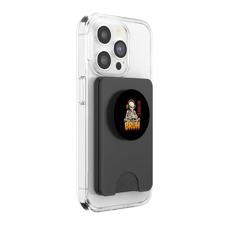 Bruh Skelett Konsole Player Gaming Meme Headset Geek Gamer PopSockets PopWallet für MagSafe Bild 4
