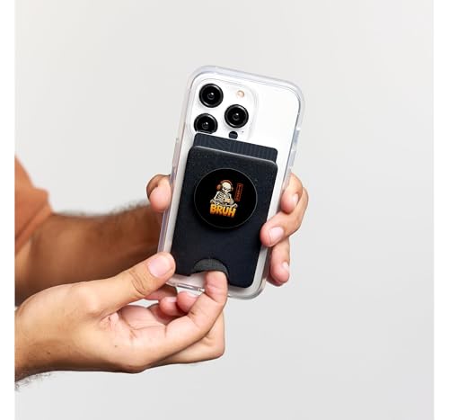 Bruh Skelett Konsole Player Gaming Meme Headset Geek Gamer PopSockets PopWallet für MagSafe Bild 5