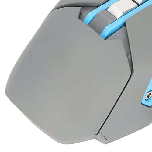 Sprach-Gaming-Maus mit 9 Tasten, Ergonomischem Design, Integriertem Mikrofon, Lautsprecher und Farbiger Hintergrundbeleuchtung, 3 DPI-Stufen für Büro-Gaming-Design Bild 2