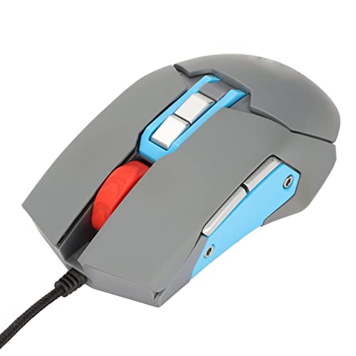 Sprach-Gaming-Maus mit 9 Tasten, Ergonomischem Design, Integriertem Mikrofon, Lautsprecher und Farbiger Hintergrundbeleuchtung, 3 DPI-Stufen für Büro-Gaming-Design Bild 4