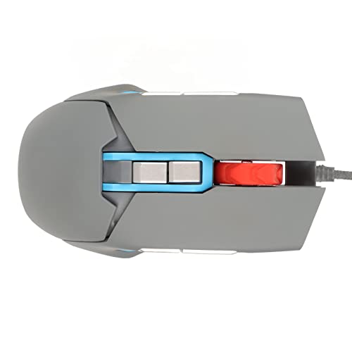 Sprach-Gaming-Maus mit 9 Tasten, Ergonomischem Design, Integriertem Mikrofon, Lautsprecher und Farbiger Hintergrundbeleuchtung, 3 DPI-Stufen für Büro-Gaming-Design Bild 7