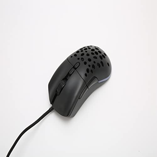 RGB-Gaming-Maus, Ultraleichte Wabenschale, 12000 DPI, Optischer Sensor, Kabelgebundene Spielmaus für Präzise Cursorbewegungen, Ergonomisch für EIN Komfortables Spielerlebnis Bild 5
