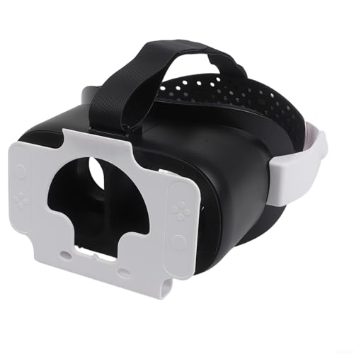 Vr Headset für Nintendo Switch mit verstellbaren HD-Objektiven und Kopfband, kompakte Bauchmuskeln, rotes und weißes Design, ideal für immersives Gaming für Sessions (schwarz und weiß) Bild 3