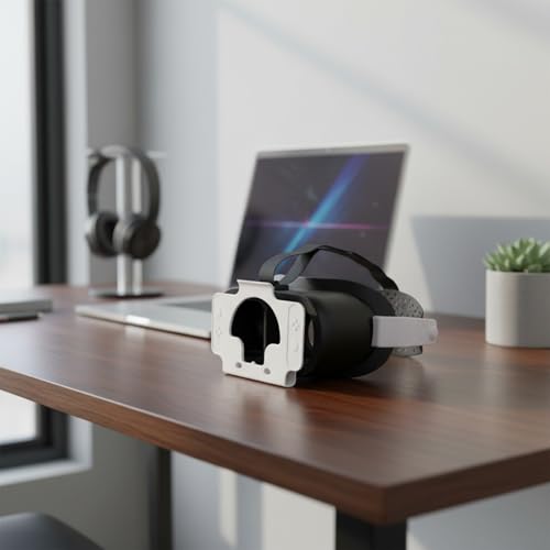 Vr Headset für Nintendo Switch mit verstellbaren HD-Objektiven und Kopfband, kompakte Bauchmuskeln, rotes und weißes Design, ideal für immersives Gaming für Sessions (schwarz und weiß) Bild 5