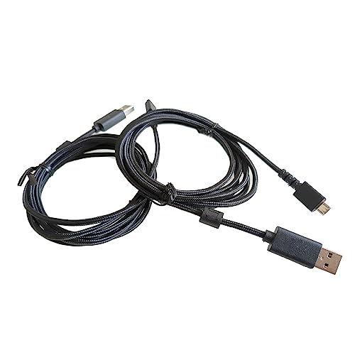 Ersatz-Ladekabel schwarz geflochten USB auf Adapter für G502 Gaming-Mäuse Bild 6