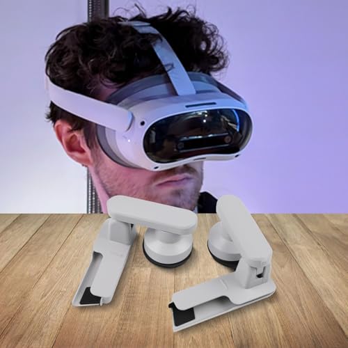 Gehörschutz für 4 Ultra VR Headset | verbesserte Klangqualität Ohrklappen-Kopfhörer | ABS-Material, komfortables Design | für einfache Installation von Gaming-Zubehör | Weiß Bild 2