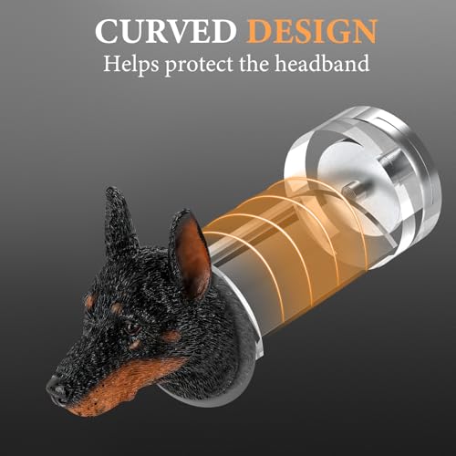 Geekria Acryl Magnetisches Headset-Halterung mit Hundekopf-Design, Gaming-Headset-Ständer für Over-/On-Ear, Magnet-Montage für PC-Gehäuse, Metallflächen, Schreibtisch-Setup Bild 3
