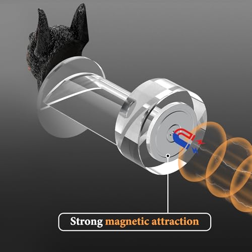 Geekria Acryl Magnetisches Headset-Halterung mit Hundekopf-Design, Gaming-Headset-Ständer für Over-/On-Ear, Magnet-Montage für PC-Gehäuse, Metallflächen, Schreibtisch-Setup Bild 4