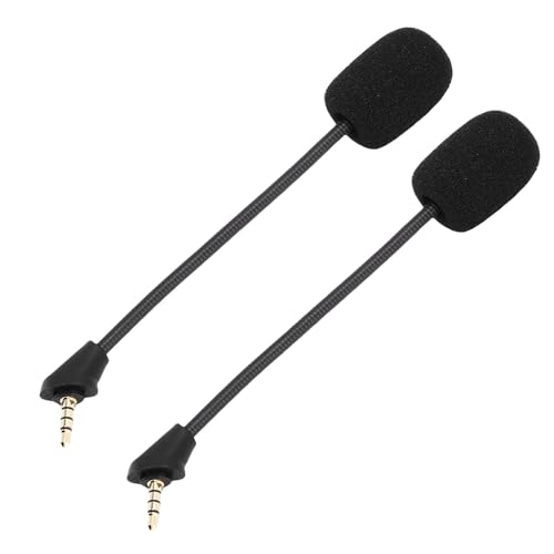 Annadue Ersatzmikrofon für Cloud, 2 Stück, Abnehmbarer 3,5-mm-Mikrofongalgen mit Geräuschunterdrückung, Ersatzteile für Gaming-Headset-Mikrofone, Kabelgebundenes Headset-Mikrofon für PC, Bild 1
