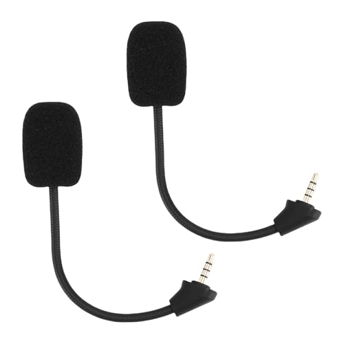 Annadue Ersatzmikrofon für Cloud, 2 Stück, Abnehmbarer 3,5-mm-Mikrofongalgen mit Geräuschunterdrückung, Ersatzteile für Gaming-Headset-Mikrofone, Kabelgebundenes Headset-Mikrofon für PC, Bild 4