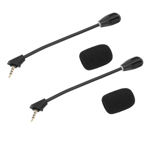 Annadue Ersatzmikrofon für Cloud, 2 Stück, Abnehmbarer 3,5-mm-Mikrofongalgen mit Geräuschunterdrückung, Ersatzteile für Gaming-Headset-Mikrofone, Kabelgebundenes Headset-Mikrofon für PC, Bild 5