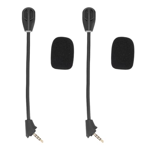 Annadue Ersatzmikrofon für Cloud, 2 Stück, Abnehmbarer 3,5-mm-Mikrofongalgen mit Geräuschunterdrückung, Ersatzteile für Gaming-Headset-Mikrofone, Kabelgebundenes Headset-Mikrofon für PC, Bild 6