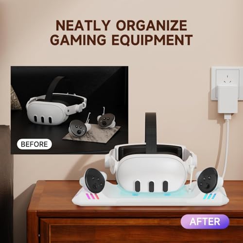 Fortschrittliche Schnelllade-Controller-Dock für 3/3S-Headsets mit LED-Anzeigen, schnelle Technologie Bild 2