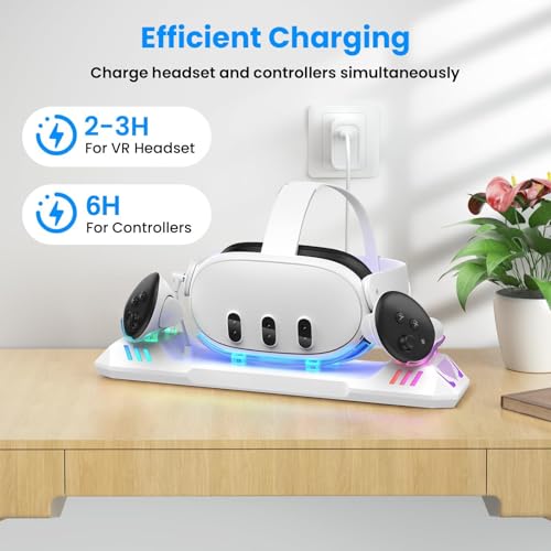 Fortschrittliche Schnelllade-Controller-Dock für 3/3S-Headsets mit LED-Anzeigen, schnelle Technologie Bild 4