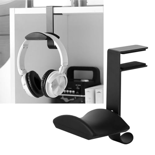 Headset-Aufhänger aus Aluminiumlegierung, Gaming-Kopfhörerständer für mehrere Geräte, Tischkanten, Befestigungssysteme, Schreibtischhalterung, Kopfhörerständer Bild 2