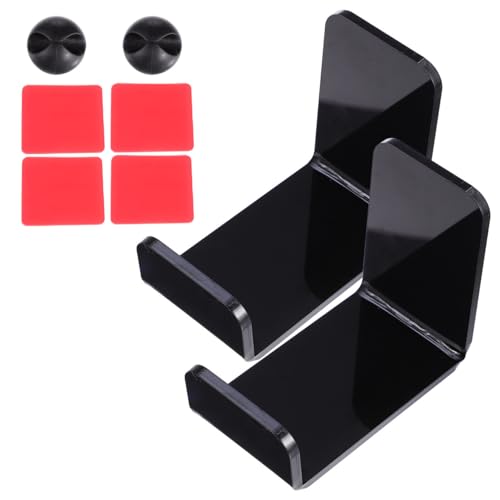 2 Stück Kopfhörerhaken aus Acryl Headset Halterung für Gaming Headset Platzsparend Einfach zu Bewegen für Zuhause und Cybercafé Bild 1