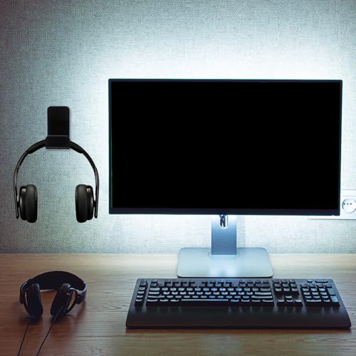 2 Stück Kopfhörerhaken aus Acryl Headset Halterung für Gaming Headset Platzsparend Einfach zu Bewegen für Zuhause und Cybercafé Bild 3
