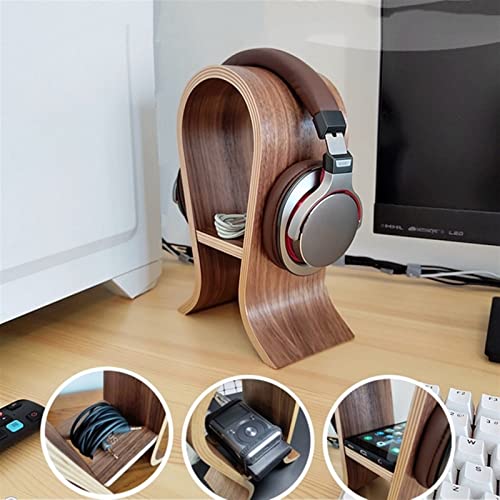 MRKU Kopfhörerständer aus Holz, für Schreibtisch, Gaming, rutschfest, Kratzfest Bild 3