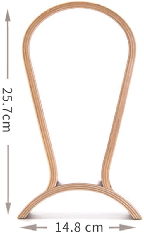 MRKU Kopfhörerständer aus Massivholz, Headset-Haken, Tischhalterung, Hängehalterung, Ablage für Kopfhörer Bild 2
