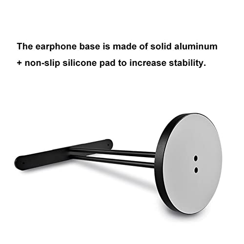 MRKU Kopfhörerständer mit Haken, Tischhalterung aus Aluminium für Zwei Kopfhörer, inklusive Anti-Rutsch-Pad Bild 6