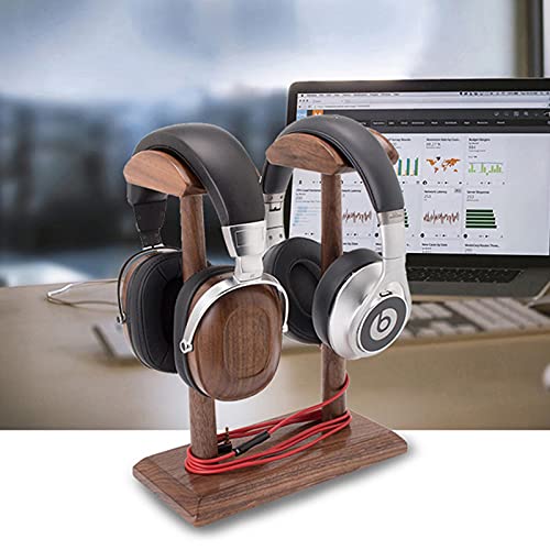 MRKU Kopfhörerständer mit Haken, doppelwandig, aus Holz, kreativ gestaltet, kompatibel mit Gaming- und Wireless-Kopfhörern Bild 6